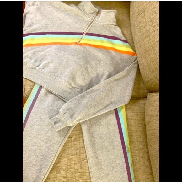 Wildfox Rainbow Stripe Matching SET!!! Size Xsmall - Picture 7 of 9
